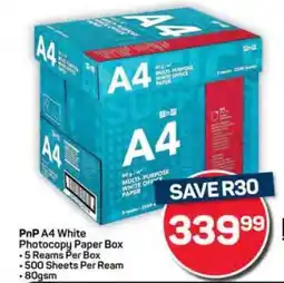 Pick n Pay Hypermarket PnP A4 White Photocopy Paper Box offer