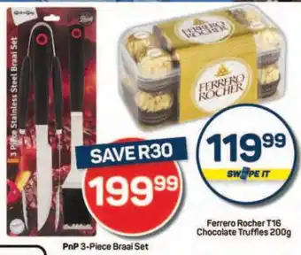 Pick n Pay Hypermarket PnP 3-Piece Braai Set offer