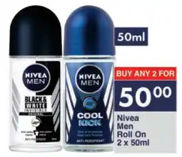 President Hyper Nivea Men Roll On 2 x 50ml offer