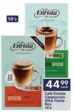 President Hyper Café Enrista Cappuccino Stick Packs Box 10's offer