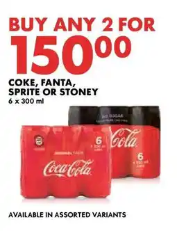 Woolworths COKE, FANTA, SPRITE or STONEY offer
