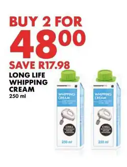 Woolworths Long Life Whipping Cream offer