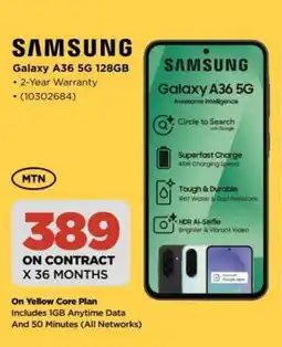 HiFi Corp Samsung Galaxy A36 5G 128GB offer