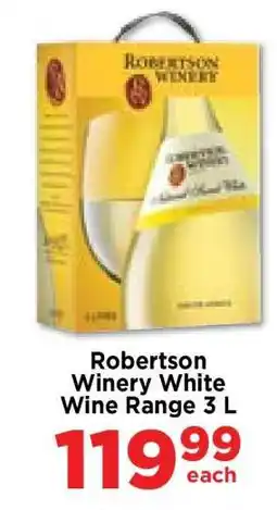 Food Lover's Market Robertson Winery White Wine Range 3 L offer