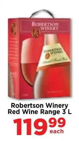 Food Lover's Market Robertson Winery Red Wine Range 3 L offer