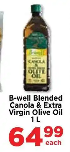 Food Lover's Market B-well Blended Canola & Extra Virgin Olive Oil 1 L offer