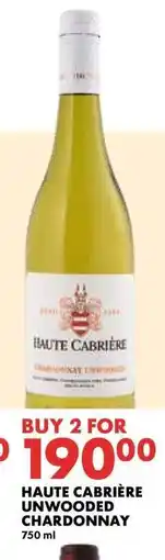 Woolworths Haute Cabrière Unwooded Chardonnay offer