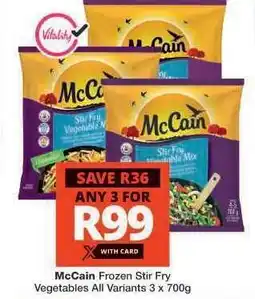 Checkers McCain Frozen Stir Fry Vegetables offer