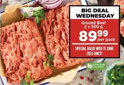 Food Lover's Market Ground Beef 2 x 500 g offer