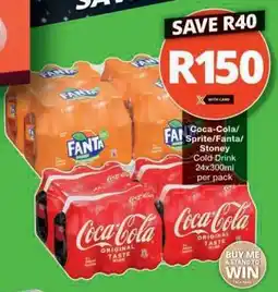 Checkers Coca-Cola/Sprite/Fanta/Stoney Cold Drink offer