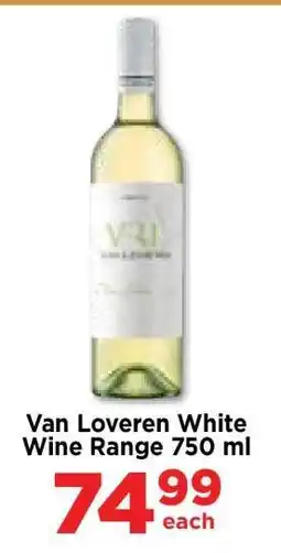 Food Lover's Market Van Loveren White Wine Range 750 ml offer