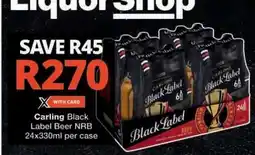 Checkers Carling Black Label Beer NRB offer