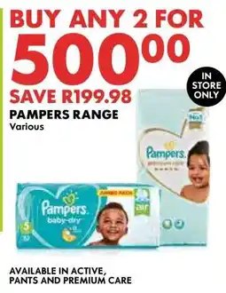 Woolworths Pampers Range offer