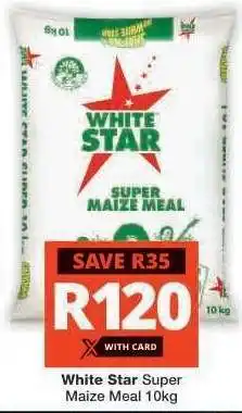 Checkers White Star Super Maize Meal-10Kg offer