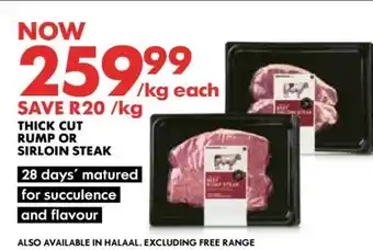 Woolworths Thick Cut Rump or Sirloin Steak offer