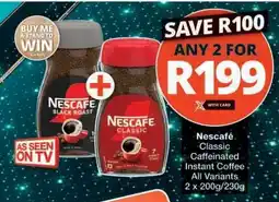 Checkers Nescafé Classic Caffeinated Instant Coffee offer