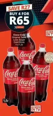 Checkers Coca-Cola Original Taste Less Sugar Cold Drink offer