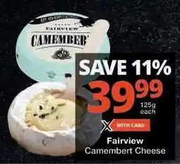 Checkers Fairview Camembert Cheese offer