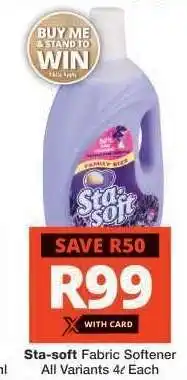 Checkers STA-SOFT FABRIC SOFTENER offer