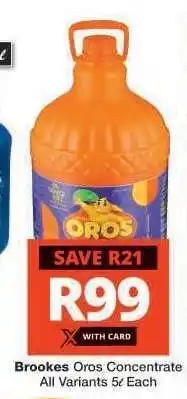 Checkers Brookes Oros Concentrate offer