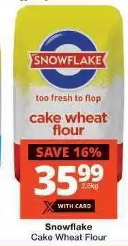 Checkers SNOWFLAKE CAKE WHEAT FLOUR offer