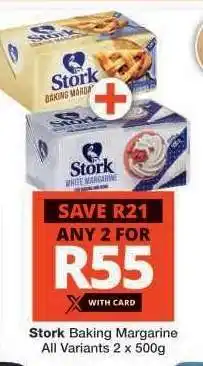 Checkers Stork Baking Margarine offer