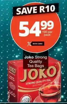 Checkers Joko Strong Quality Tea Bags offer