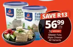 Checkers Clover Feta Style Cheese offer