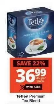 Checkers Tetley Premium Tea Blend offer