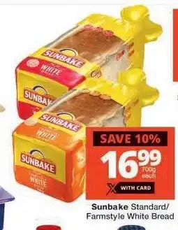 Checkers Sunbake Standard/Farmstyle White Bread offer