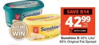Checkers Sunshine D Fat Spread offer