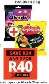 Checkers Liquorice Allsorts/Maynards offer
