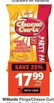 Checkers Willards Flings/Cheese Curls offer