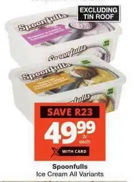 Checkers Spoonfulls Ice Cream offer