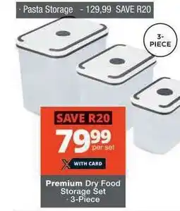 Checkers Premium Dry Food Storage Set offer