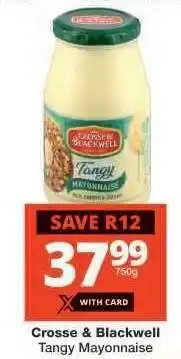 Checkers CROSSE & BLACKWELL TANGY MAYONNAISE offer