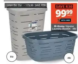 Checkers M-Home Hipster Laundry Basket offer