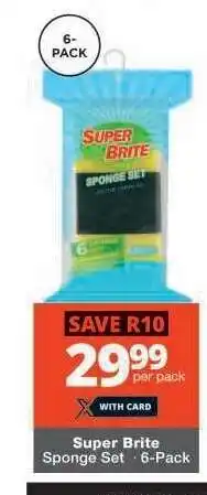Checkers Super Brite Sponge Set offer