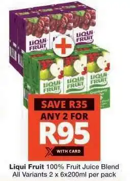 Checkers Liqui Fruit offer