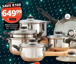 Checkers Majore Stainless Steel Cookware Set - 12-Piece offer