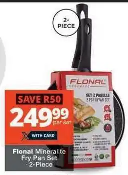 Checkers Flonal Mineralite Fry Pan Set offer