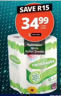 Checkers Twinsaver White Roller Towels offer