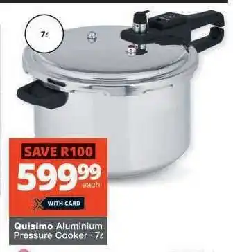 Checkers Quisimo Aluminium Pressure Cooker offer