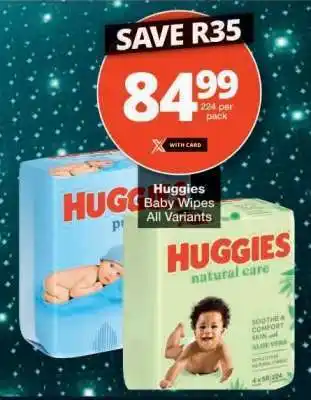 Checkers Huggies Baby Wipes offer
