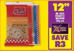 Shoprite Mr. pasta spaghetti/ macaron offer