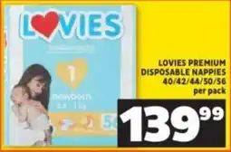 Shoprite Lovies premium disposable nappies offer