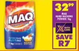 Shoprite Maq hand washing powder offer