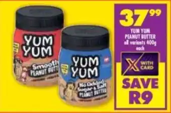 Shoprite Yum yum peanut butter all variants offer