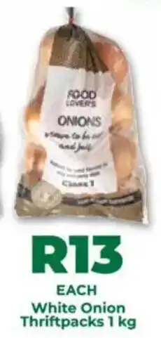 Food Lover's Market White Onion Thriftpacks offer