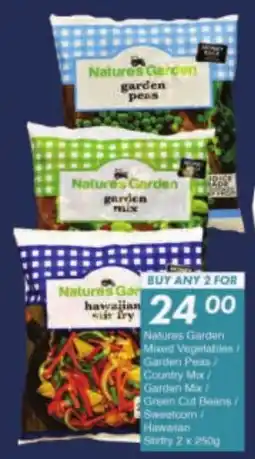 President Hyper Natures Garden Mixed Vegetables/ Garden Peas/ Country Mix/ Garden Mix/ Green Cut Beans/ Sweetcorn/ Hawaian Stir fry offer
